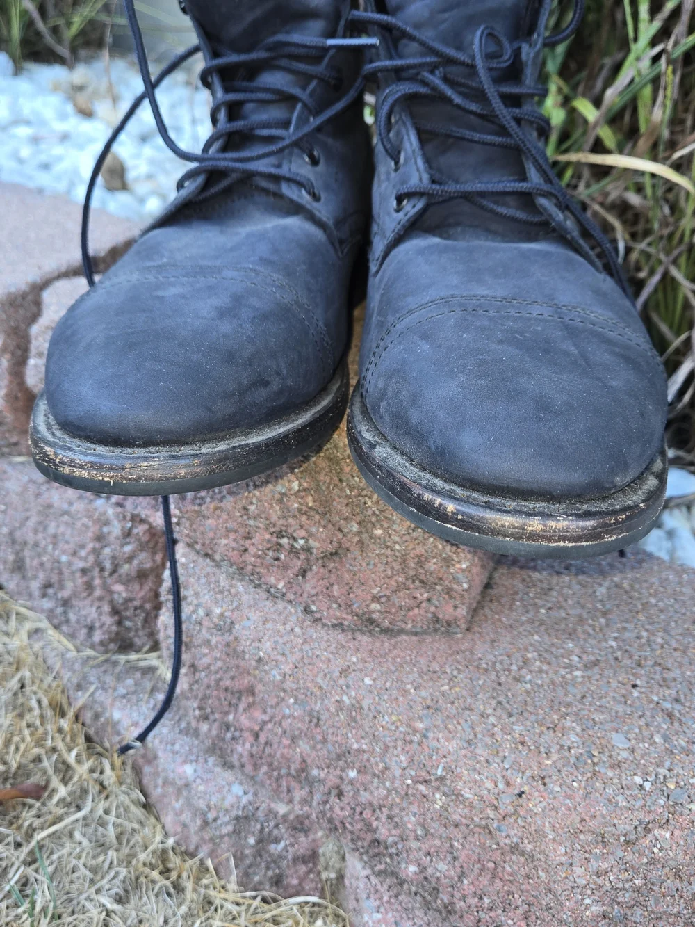 Thursday Boot Co Captain Marino Matte Leather Cap Toe Lace Up Boots Mens 11.5